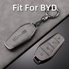 PO6 Fit For BYD Han Dolphin Seagull Seal Song Plus Qin DMI Yuan Pro Tang Max Specialized Car Key Fob Cover Protective Shell Auto
