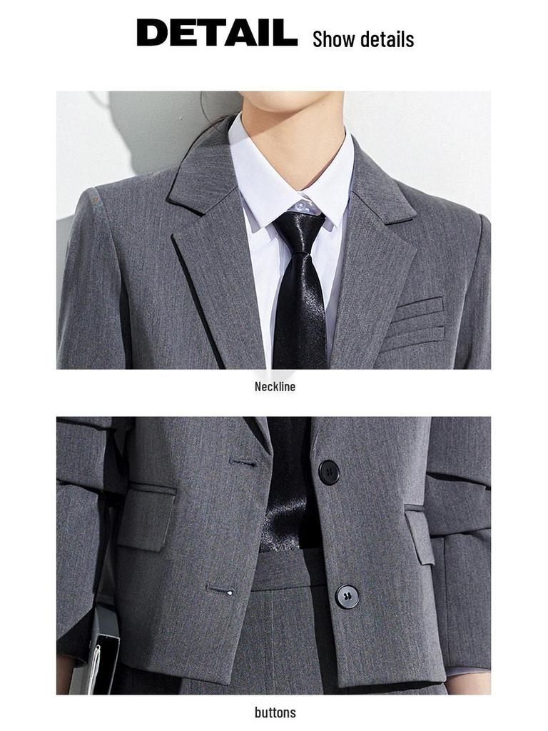 Women's Professional Suit Set - 2025 Spring/Autumn Short Blazer