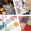 200PCS/bag Octagon Sealing Wax Beads Vintage Sealing Stamp Scrapbook Material Wedding Invitation Of Card Envelope Decoration