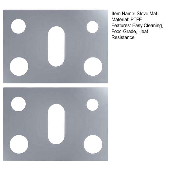 1/2 Stück Gasherdmatte Leicht zu reinigen Antihaft Wiederverwendbare Abdeckung Hitzebeständige Kochfeldschutzmatte Küchenutensil