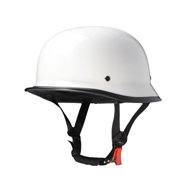 

Винтажный мотоциклетный шлем-круизер с открытым лицом, ретро защитное снаряжение для скутера, шлем-половинка в немецком стиле для мужчин и женщин M бежевый