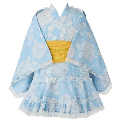 Alice Magic Yukata Dress Set for Separate with Cute Obi and and Japanese Perfect for Summer Evening Bon Obon and Perfect As a Gift for Grandchildren