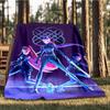 1 Stück Huntrix Outdoor Flanelldecke für Mädchen Weich, Leicht, Perfekt zum Campen und als Geschenk, Digital