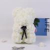 Teddy Rose Bear Artificial Flowers 25cm Rose Bear With Box Light Mom Girlfriend Anniversary Child Birthday Valentine's Day Gift