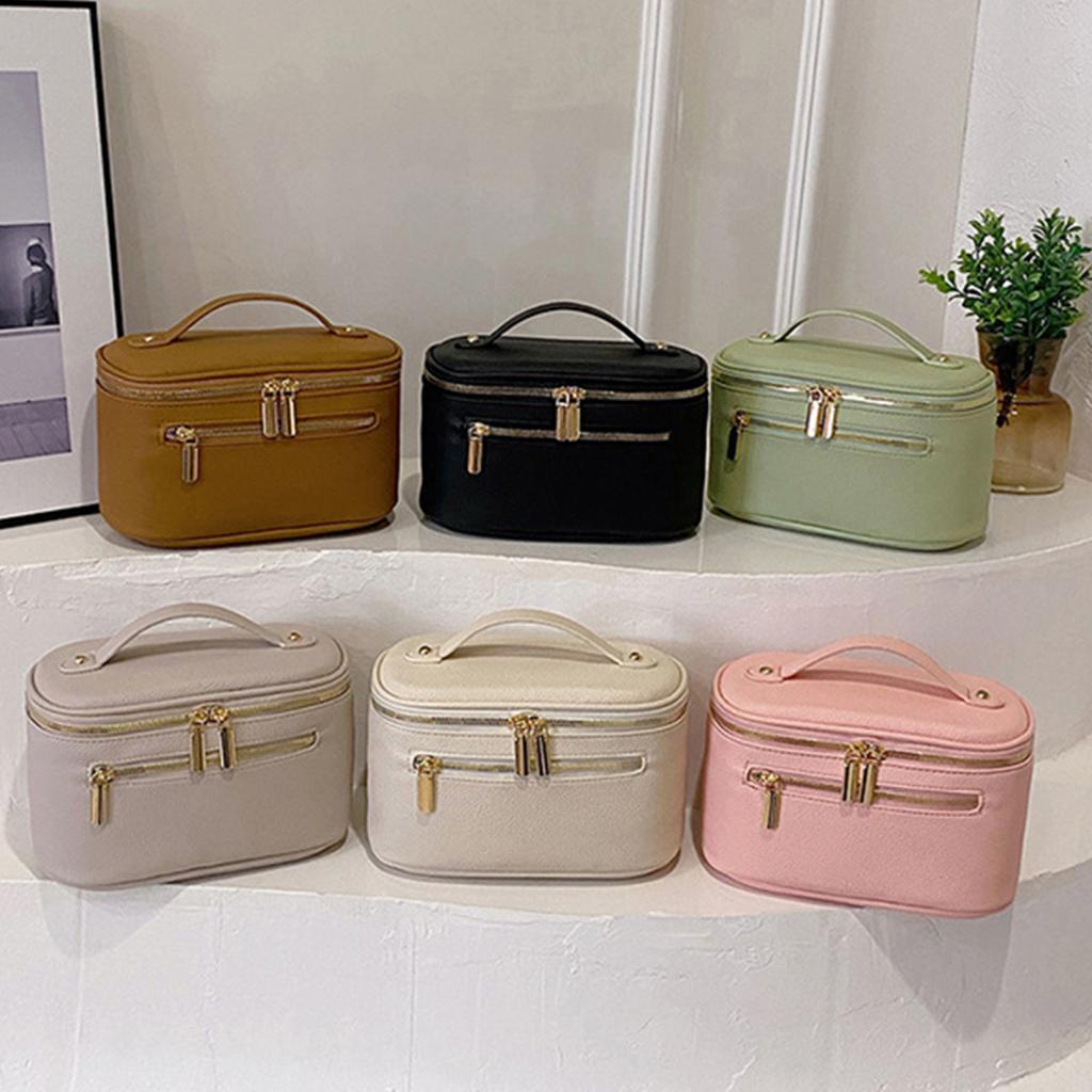 Kosmetyczka, kosmetyczka z uchwytem, duża pojemność, zapięcie na suwak, lekka, przenośna kosmetyczka, kosmetyczka podróżna