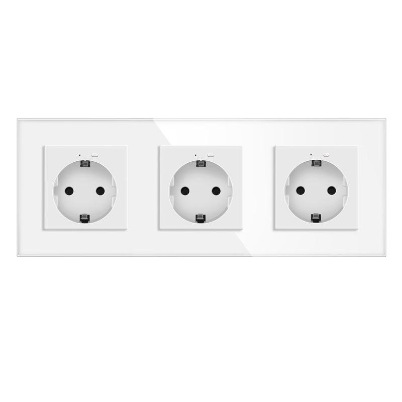 European Standard Smart WiFi Socket with APP Remote, Voice Control, Timer & Power Monitoring