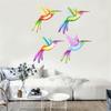 Metal Hummingbird Wall Art Decoration Iron Bird Sculpture Waterproof Wall Hanging Figurines Ornament Decorations