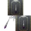 Gothic Heart Shaped Pendant Necklace With Vintage Silver Alloy Chain For Women
