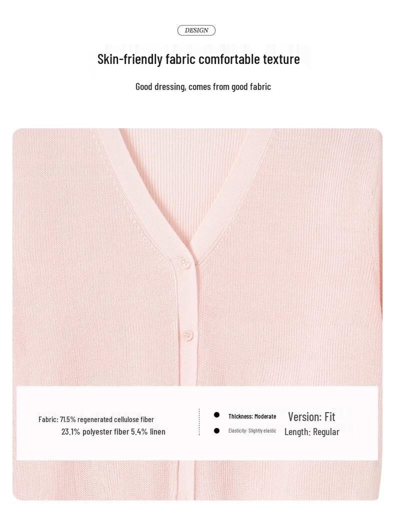 Sweet basil Women's Summer Thin Knit Short Sleeve Cardigan