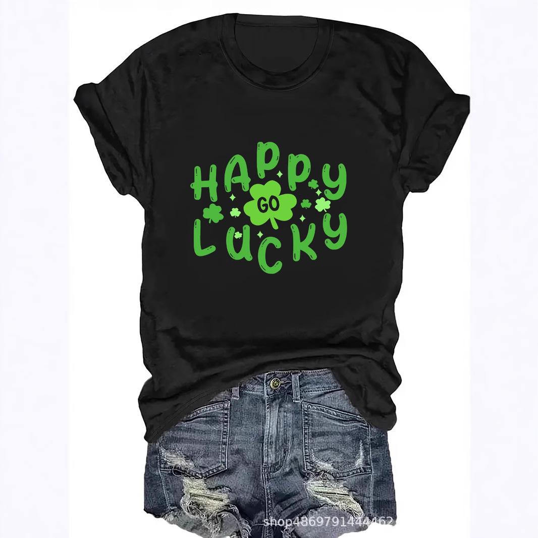

Women s Cross-Border Fashion Round Neck T-Shirt S
