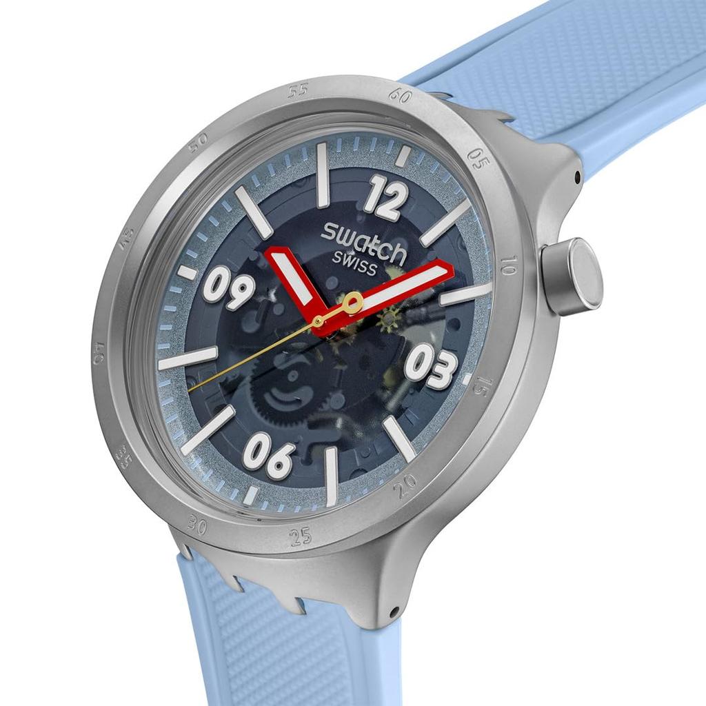 Swatch Big Bold Moment Watch, Blue, SB07S122