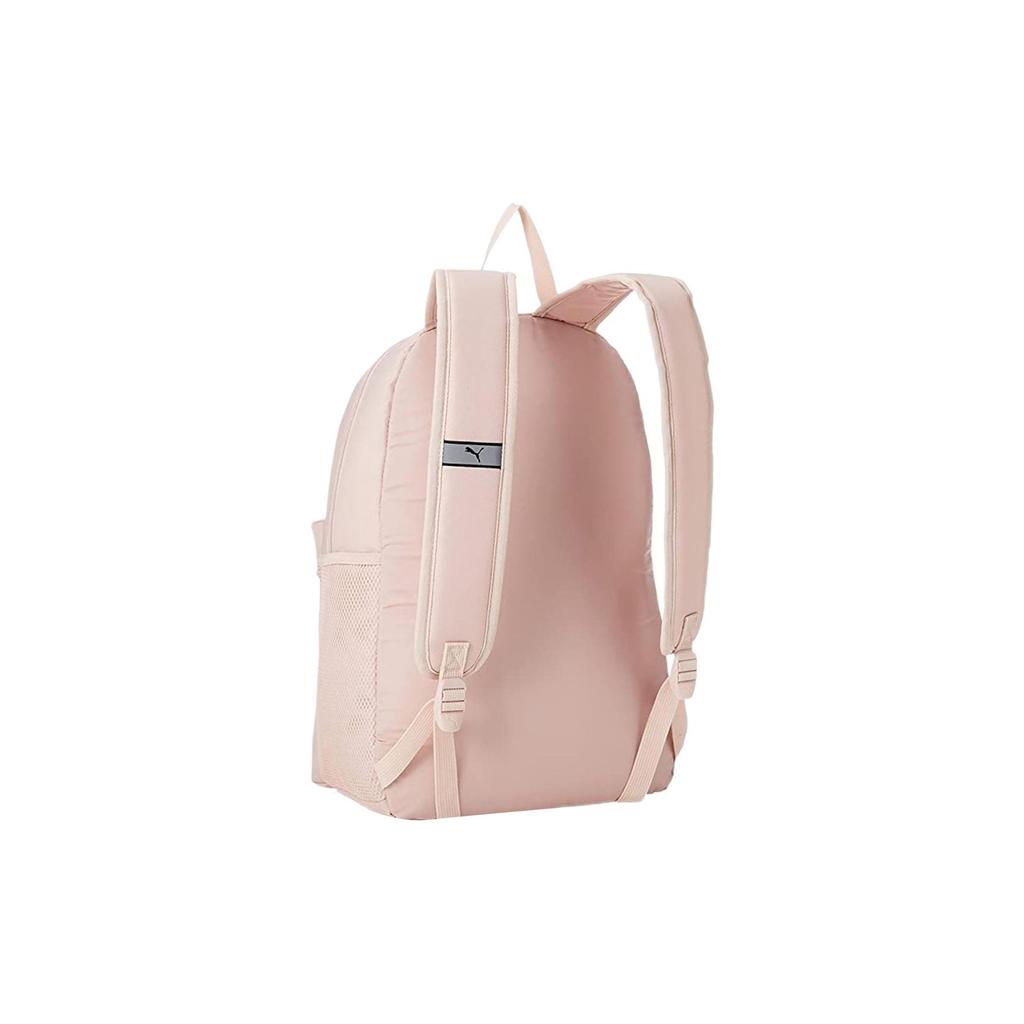Puma Casual Fashion Sports Large Logo Fabric Backpack Women Backpack Cherry-Blossom-Pink 075487-92