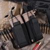 Tactical Molle Magazine Pouch Tactical Pouch Double Rifle Pistol Mag Pouch 2-Layer Cartridge Holder