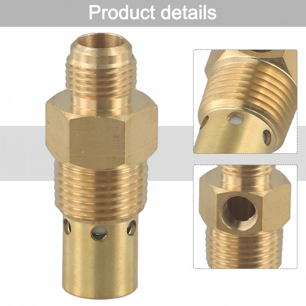 Gold Color Air Compressor Valve Brass Check Valve Male Threaded Valve