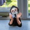 Halloween Screaming Ghost Face Statue Scary Girl Telephone Skull Face Resin Ornament Home Decoration Game Room Setting Supplies