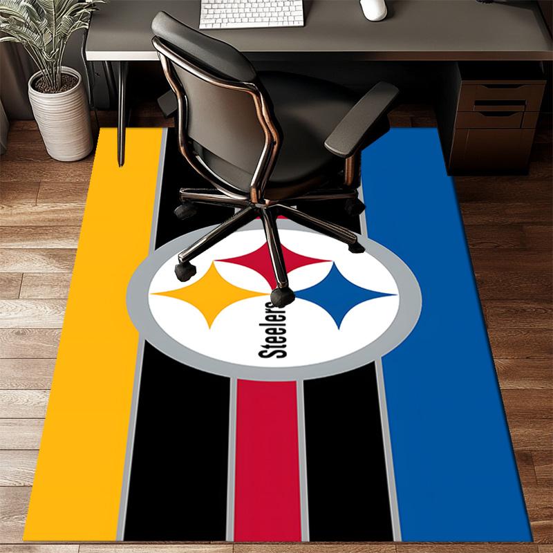Pittsburgh Steelers Vloerkleed Spel Tapijt, Vloermat voor Slaapkamer Woonkamer Entree Tapijt, Woondecoratie Idee Cadeau voor Kerstmis Verjaardag