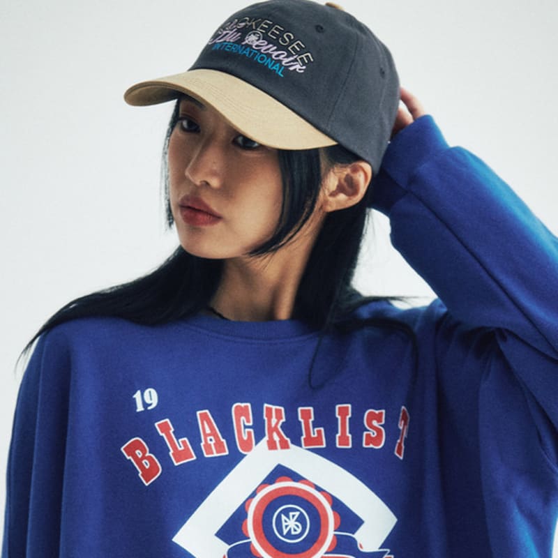 KOOKEESEE two tone vintage washing ball cap (Charcoal/Beige)