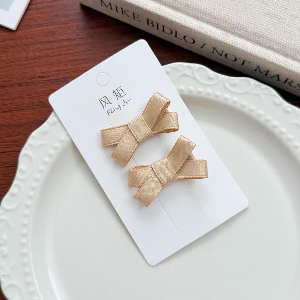 Handmade Korean-Style Cute Small Bow Hair Clip for Children