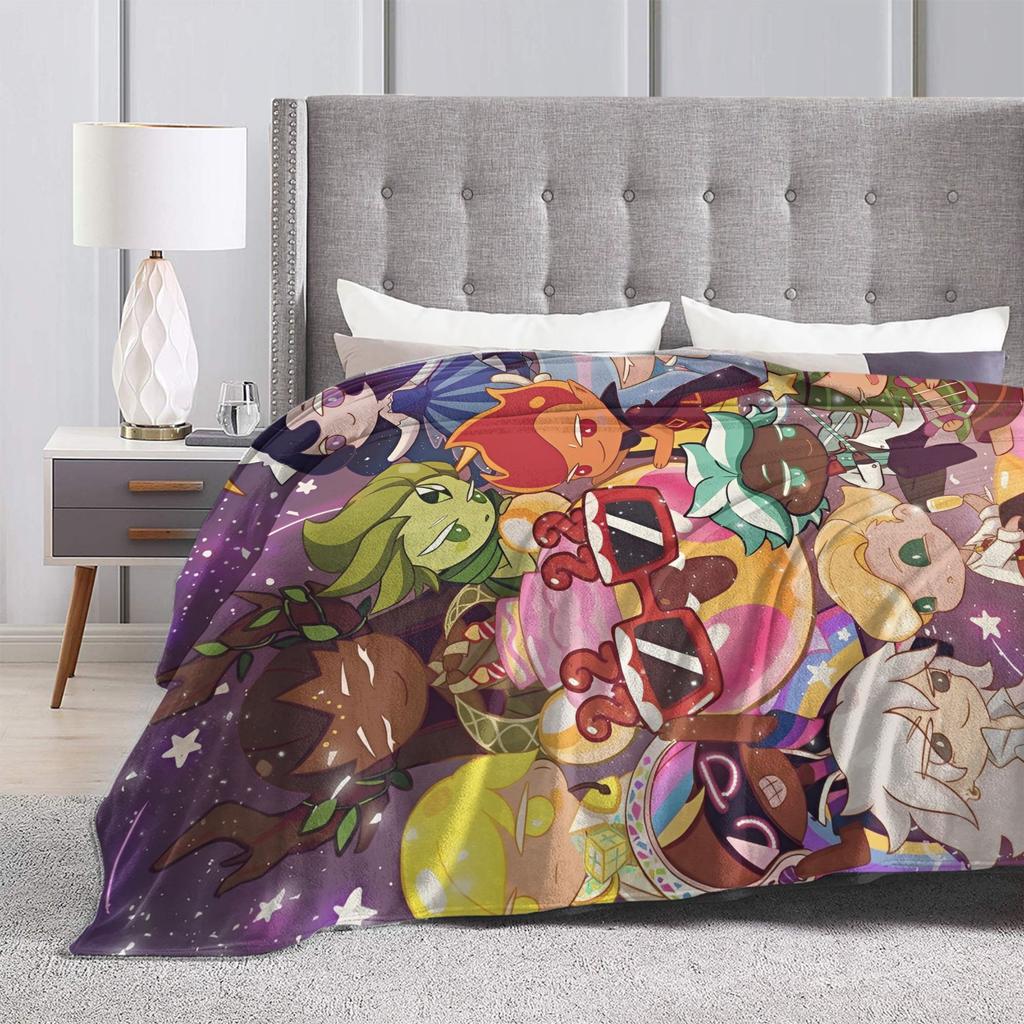 Cookie Run Kingdom Decke Picknick Flanell Bettwäsche Überwürfe Für Wohnzimmer Warm Weich Personalisierte Tagesdecke Geburtstagsgeschenk