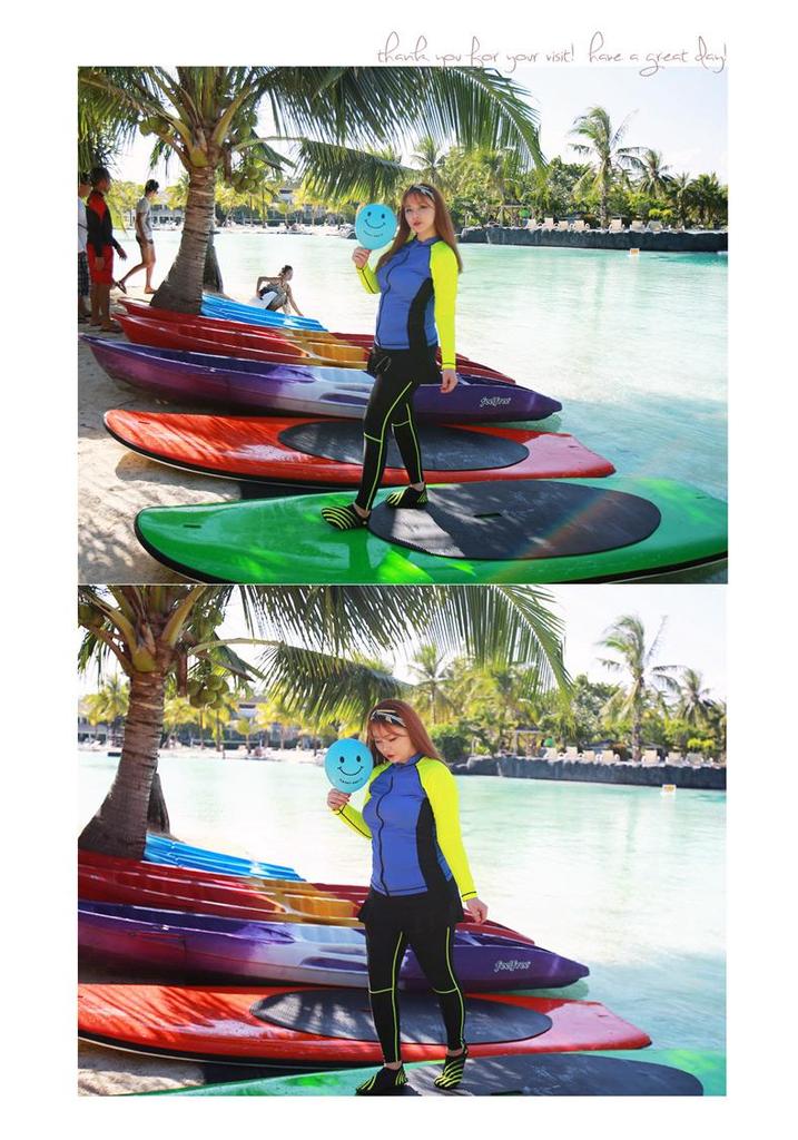 Women's Plus Size Two-Piece Quick Dry Snorkel & Diving Suit with Long Sleeves & Pants