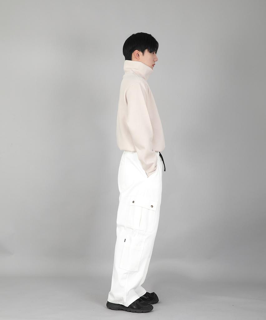 Seinteukeulu Double Cargo String Jogger Pants Dcj-338 White