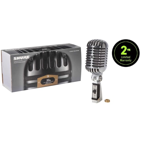 Shure 55SH Series II Iconic Unidyne? Vocal Microphone (2-Year Manufacturer's Warranty)