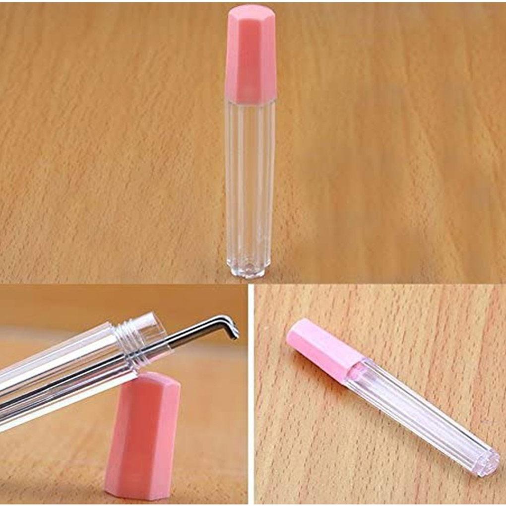 4 Pieces Needles Clear Container Pin Knitting Needle Storage Tubes Sealed Jewelry Bottle Embroidery Felting Accessories