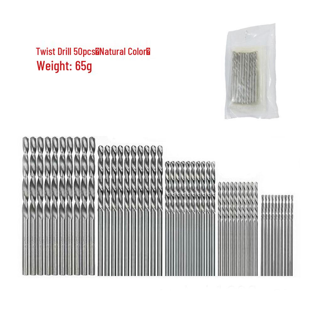 Black and Gold Dual-Color Hand Drill Bits Set with Spiral Chip Slot for Metal Drilling