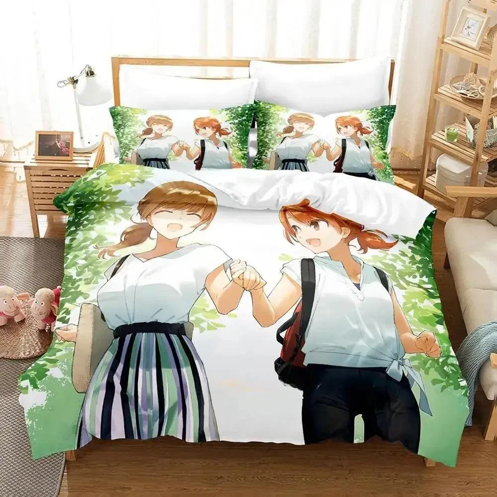New Bloom Into You Bedding Set Single Twin Full Queen King Size Bed Set Adult Kid Bedroom Duvet Cover Sets Anime Bed Sheet Set