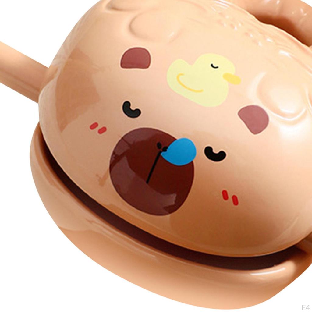 Capibara Wooden Fish Drum Mokugyo with Mallet Creative Percussion Instrument Tabletop Ornament for