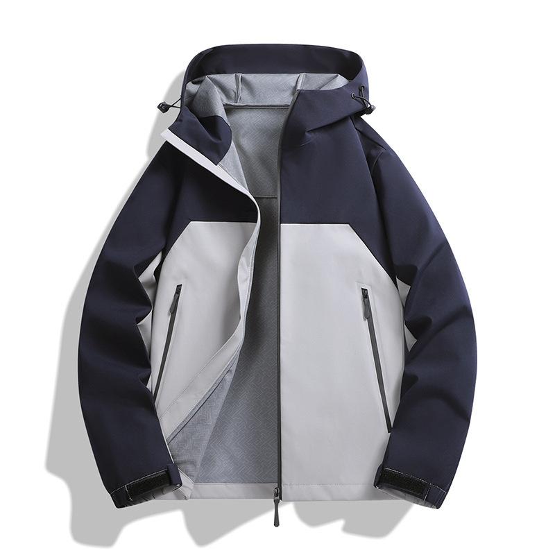 New Spring and Autumn Outdoor Couple Jacket Men's and Women's Color Matching Single-layer Mountaineering Jacket
