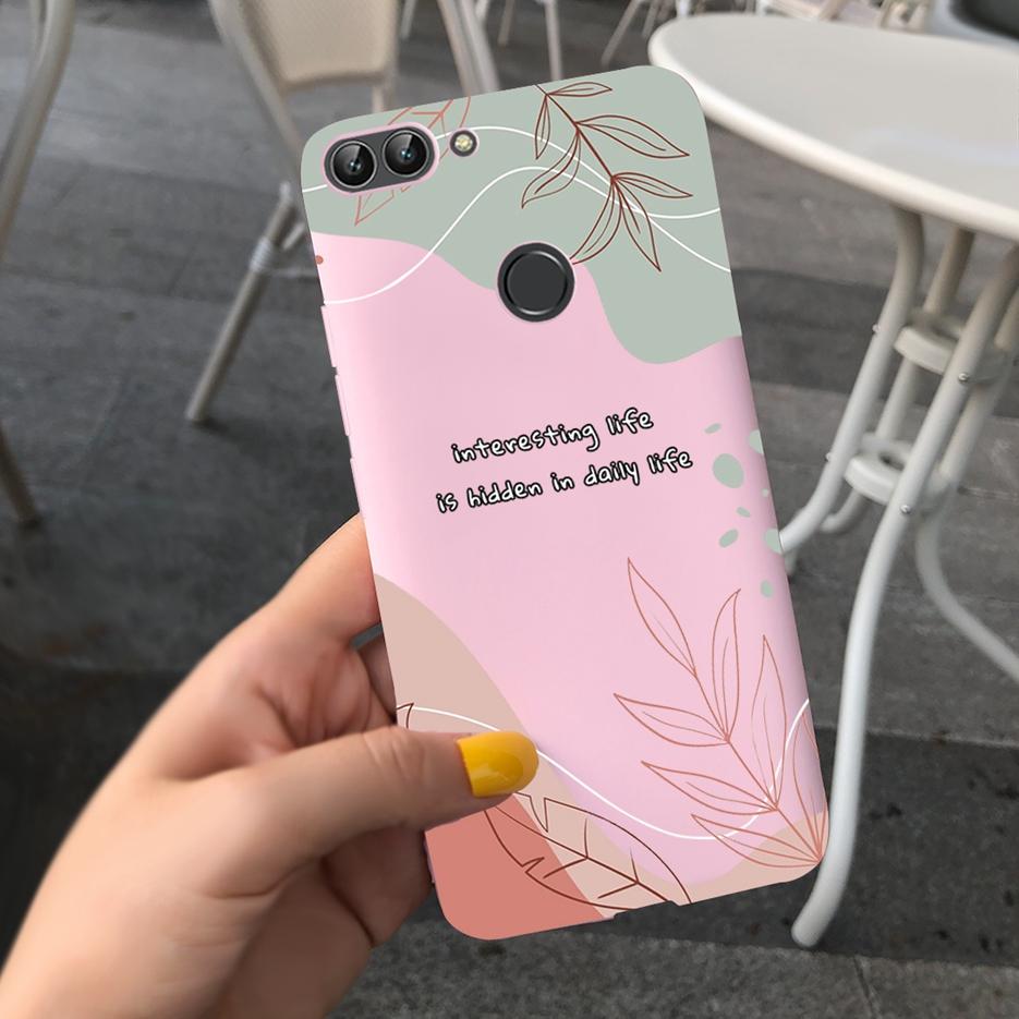 Para Capa Huawei P Smart FIG-LX1 FIG-LA1 Nova Arte Pintada Coque Capa de Silicone Macio Para Huawei P Smart PSmart 2018 Capa Traseira