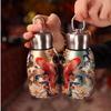 Chinesischer Stil 300ml Mini-Thermosflasche 316 Edelstahl Auslaufsicher Reise