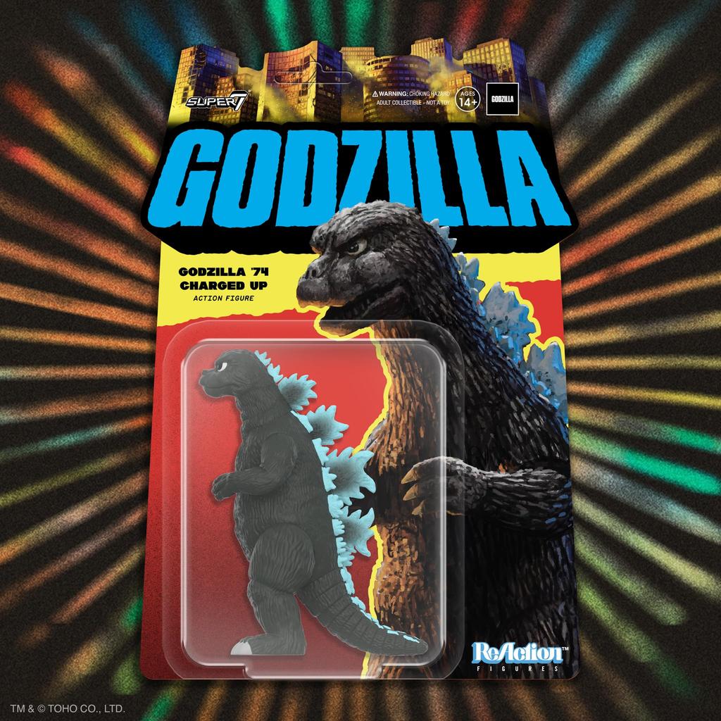 Super7 Toho Godzilla 1974 (Charged Up) - 3.75" Toho Godzilla Action Figure, Classic Movie Collection and Retro Toy