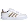 Adidas Neo Breaknet Synthetisches Leder Atmungsaktive Low-Top Skateschuhe Damen Sneaker Weiß Platin FX8728