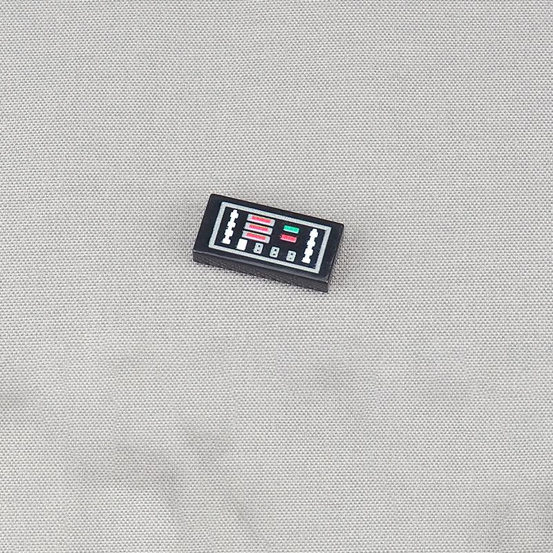 

non-toxic MOC 10PCS 3069 Printed Control Button Panel Pattern Building Blocks 3069pb Car Machine Instrument Board Bricks Particle Toy Gift