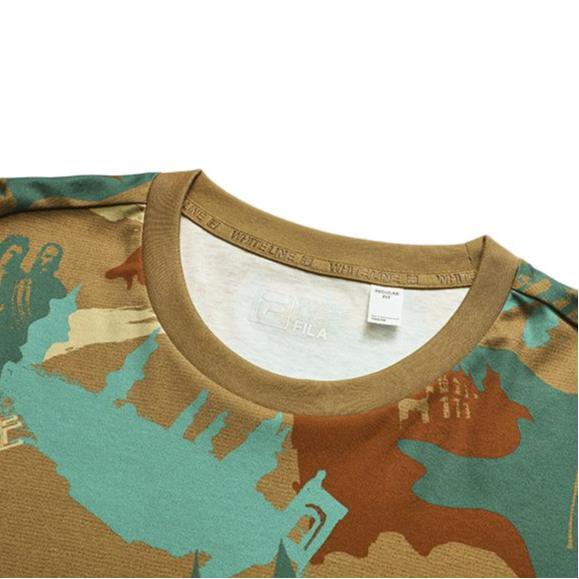 New FILA T Shirts Men's All Over Print F11M248108F-ZA