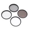 4 Pack Camera Filter Kit UV CPL Polarizer ND8 Black Mist 1 4 with 18 Layer Nano Coating CNC Aluminum Frame for DSLR