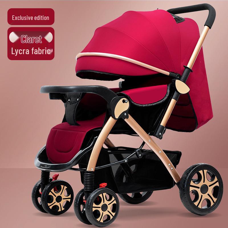 Lightweight, High Landscape, Two-Way Folding Baby Stroller