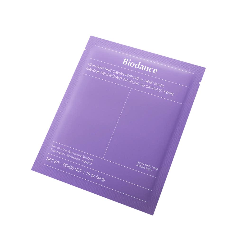 BIODANCE Rejuvenating Caviar PDRN Real Deep Mask 4pcs - PDRN, caviar, elasticity, hydration, Korean 4pcs