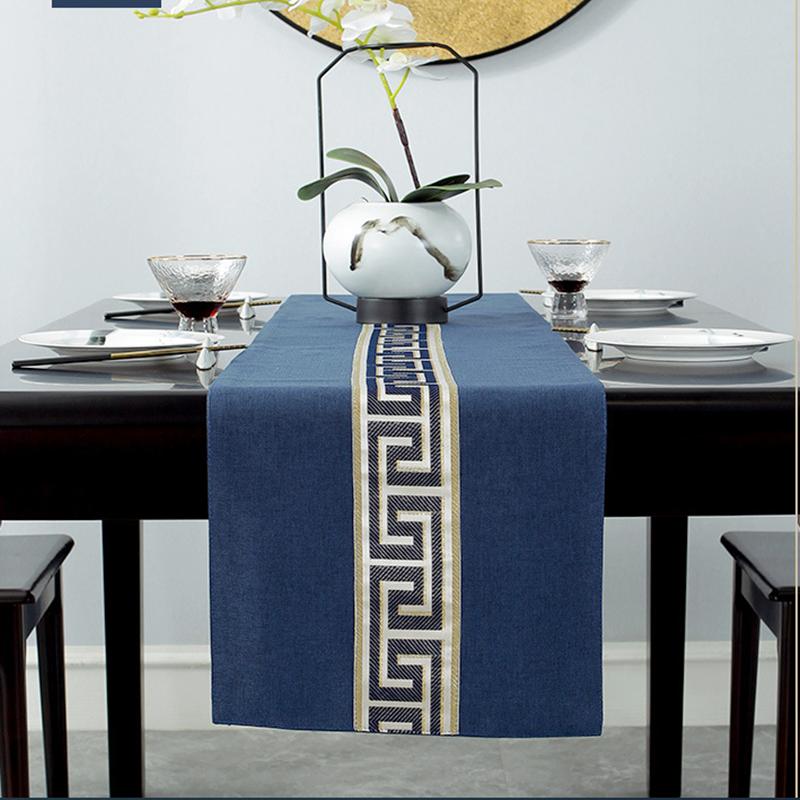 New Chinese Style Table Flag Waterproof and Oil Resistant Hot Selling Tea House Tea Towels Zen Tea Table Cloth Hotel Bed Flag