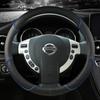 for Nissan March K10 K11 K12 K13 K14 Micra Car Steering Wheel Cover PU Leather Auto Accessories