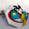 1pc Mickey Mouse Automatic Folding Umbrella: Compact 8-rib Design Cartoon Travel Companion for Outdoor, Casual Accessory