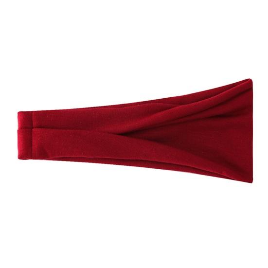 Sportliches Stirnband, schnelltrocknend, schweißabsorbierend, einfarbig, hochelastisch, für Yoga, Pilates, Laufen, rutschfest