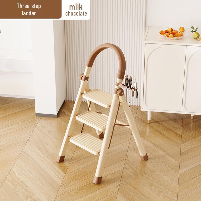 Multifunctional Carbon Steel Telescopic Folding A-Frame Ladder and Clothes Rack