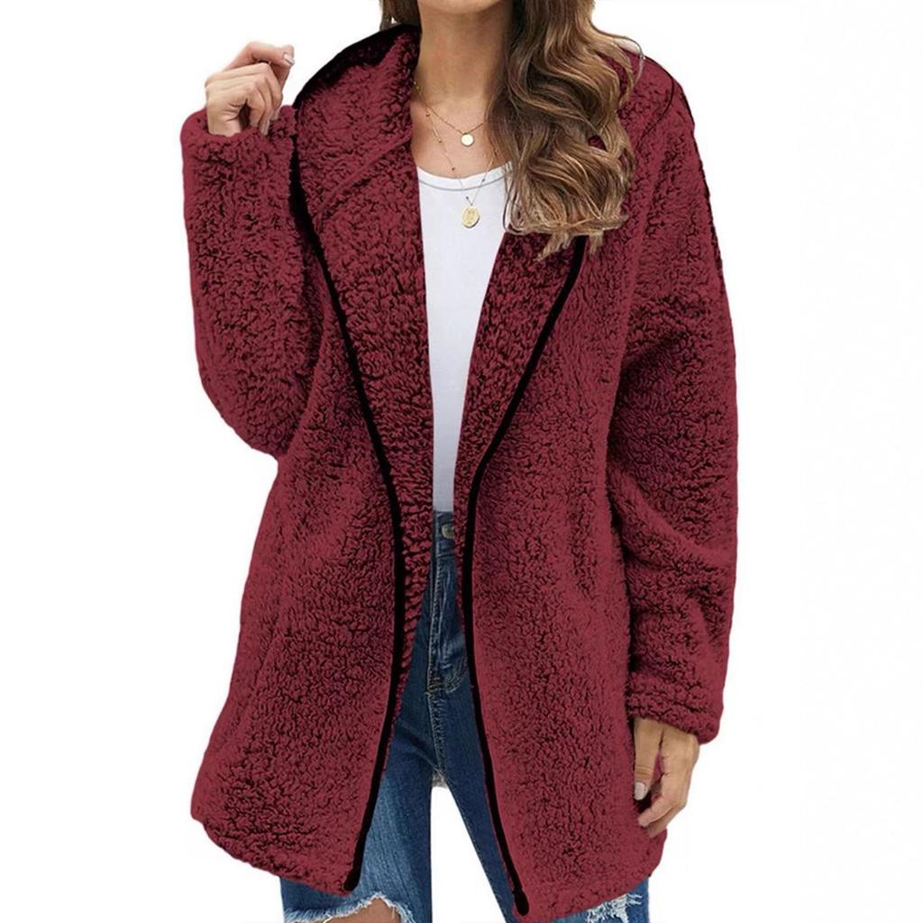 European and American Loose Wool Coat for Women - Autumn/Winter Collection