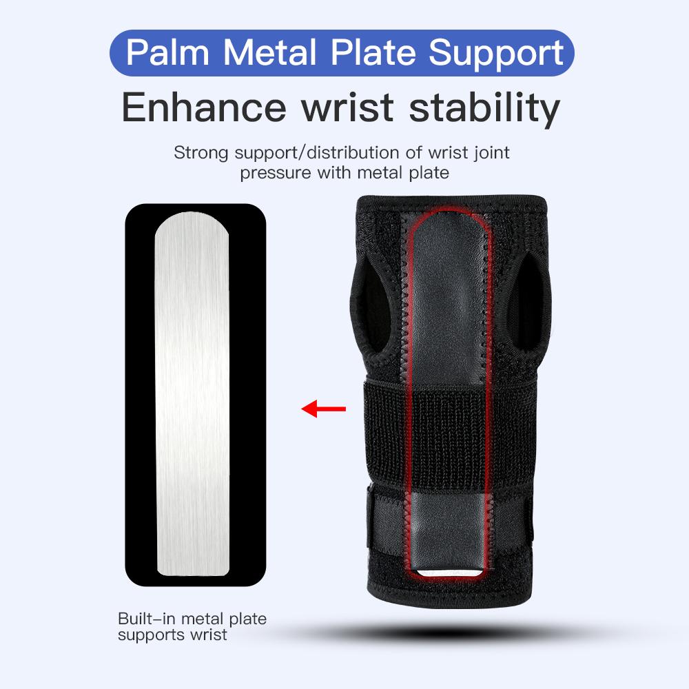1Pcs Wrist Brace For Carpal Tunnel Relief Night Support,Support Hand Brace With 3 Stays,Adjustable Wrist Support Splint