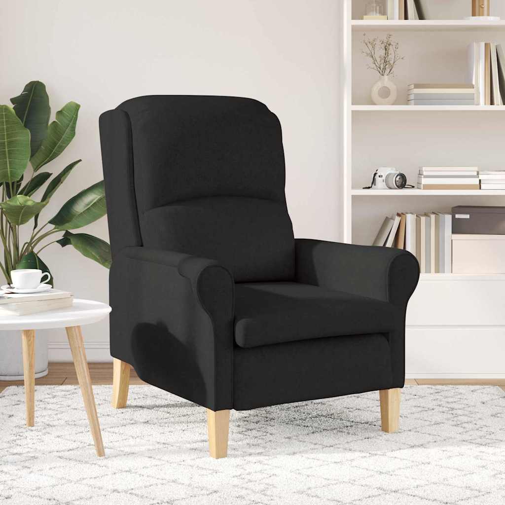 Armchair Black Fabric