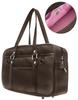 School Bag for High School Girls Brown with Churro Pink Lining Popular Faux Leather Cute Long Handles Brown X Churro [Cutie Pie] - - - Durable,