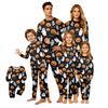 Family Matching Halloween Print Loungewear Set Long Sleeve Top and Pants for Adult and Kids